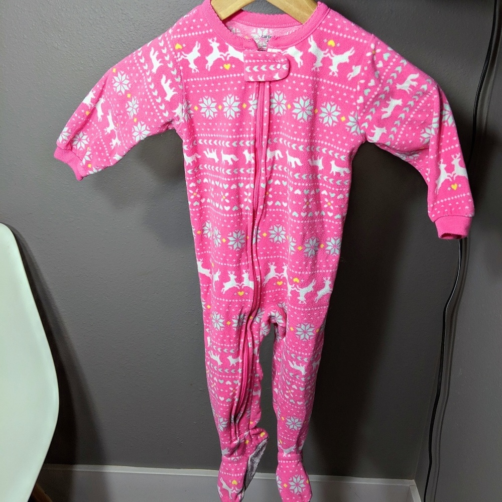 Carters 18m fleece footie pajamas